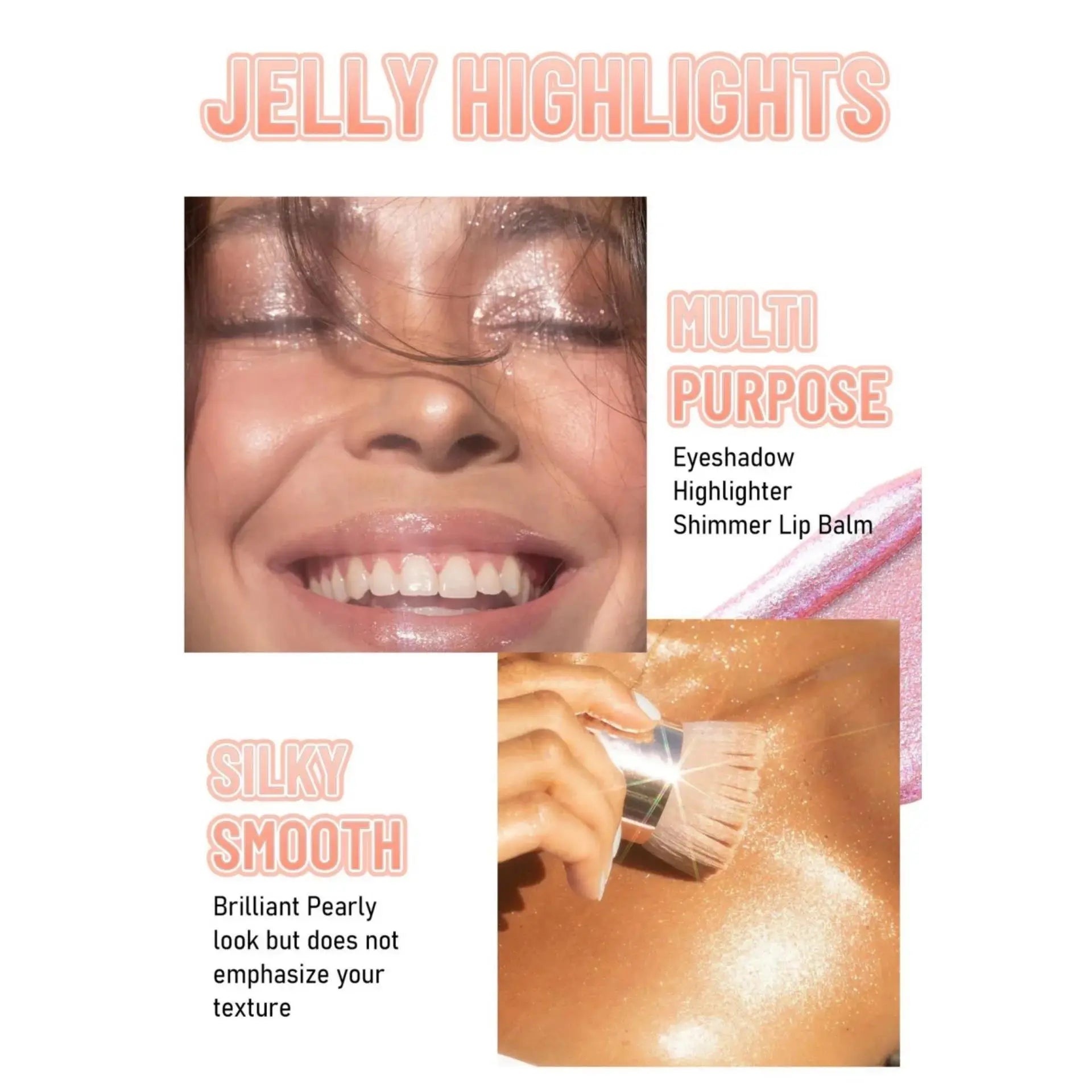 6 Shade Creamy Highlighter Stick Stunning Shimmer Glow For Cheekbones Lips Face Body Smooth Blendable Makeup Oasis Select