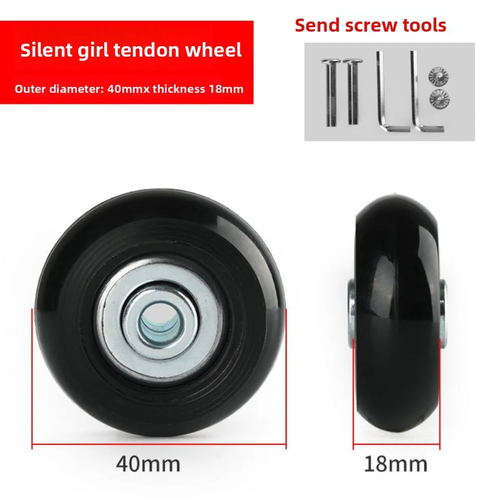 Casters Silent Repair Replacement Universal Durable Travel Luggage Wheel Suitcase Parts Axles Sliding Wear Resistant Flexible Oasis Select