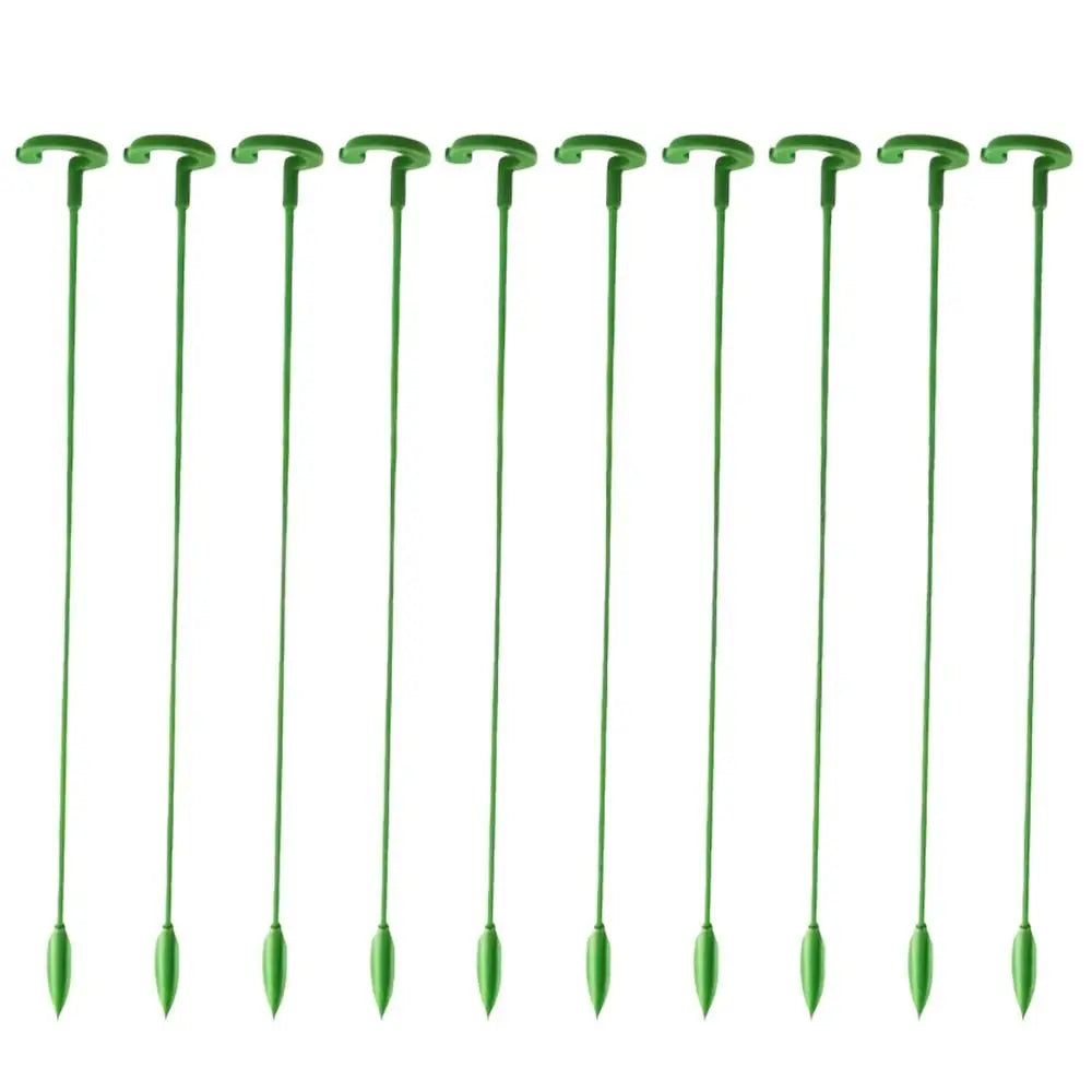 10Pcs Support Rod Plant Supports Stakes 17/27/37cm Anti Lodging Leaf Guard Frame Reusable Durable Bonsai Fixing Tool Oasis Select 27cm