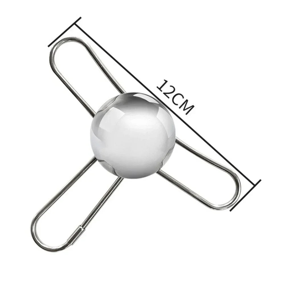 Stainless Steel Espresso Coffee Ice Cube Ball Whiskey Chilling Stone With Holder Reusable Cooling Coffee Tool Oasis Select Trident 40mm