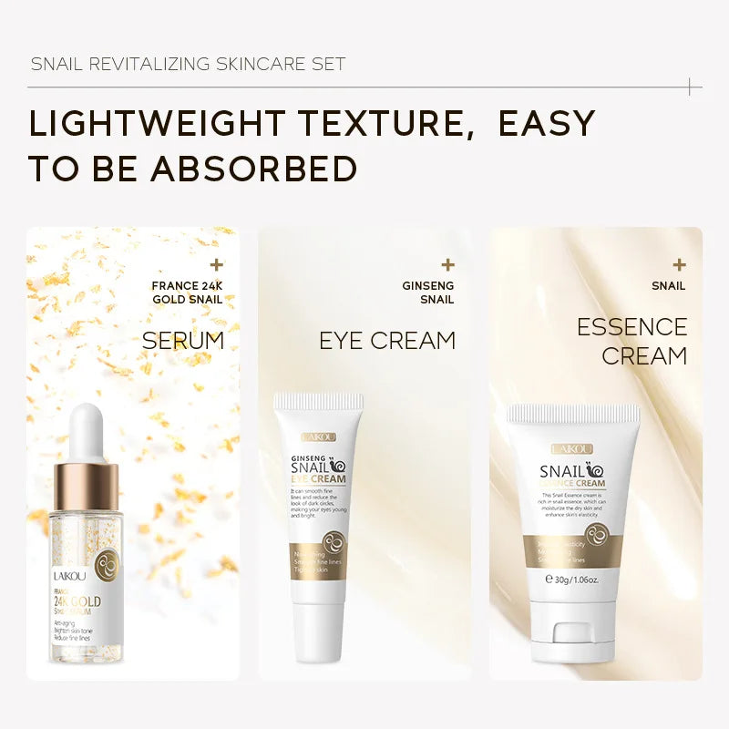 LAIKOU Vitamin C Sakura 3-Piece Skin Care Set – Face & Eye Kit Skin Care Set Oasis Select