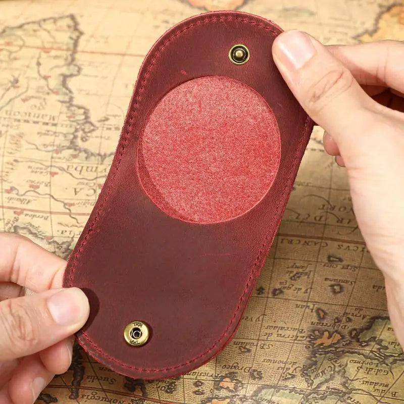 Mini Genuine Leather Coin Wallet – Hasp Purse for Women & Kids