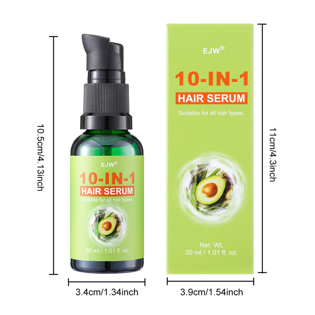 10-IN-1 Hair Oil for Frizzy, Dry Hair, Leave-In Conditioner for Long & Detangled Hair, Split Ends, Breakage , Reduces Frizz & D Oasis Select