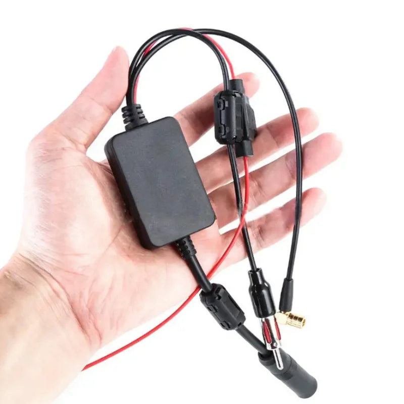 3-in-1 Car Radio Antenna Signal Booster FM AM DAB Antenna Amplifier for Cars New Oasis Select