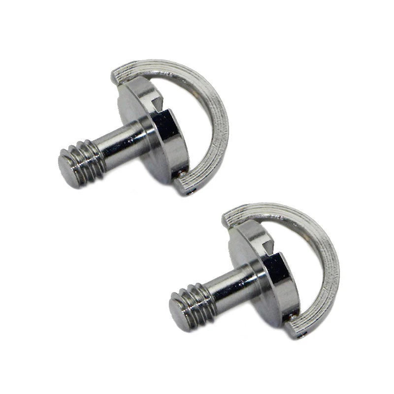 1/4" D-Ring Screws For DSLR Camera Tripod Monopod Quick Release Plate Folding D-Ring Adapter Bolt Camera Cage Rig Fixing Screws Oasis Select