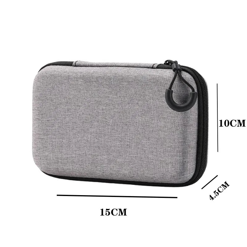 Portable Electronics Organizer Bag for Earphones Charger Cables Hard Drive EVA Hard Shell with Zipper Travel Case Carrying Pouch Oasis Select Rectangle 1