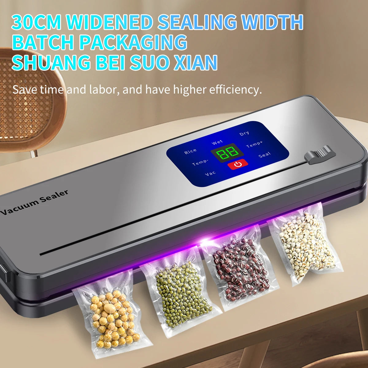 GUOHE Wireless Vacuum Sealer with Countdown Display | C616