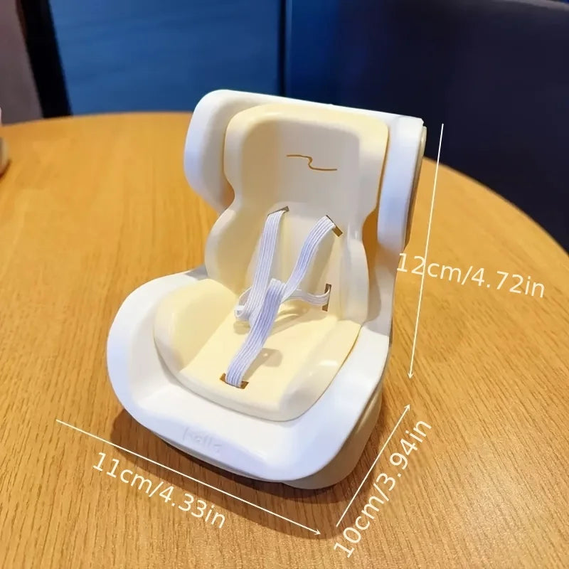 Suitable for 17.02-19.81cm doll car seats, car mini chair holders, compatible with LABUBU doll seats Oasis Select YELLOW