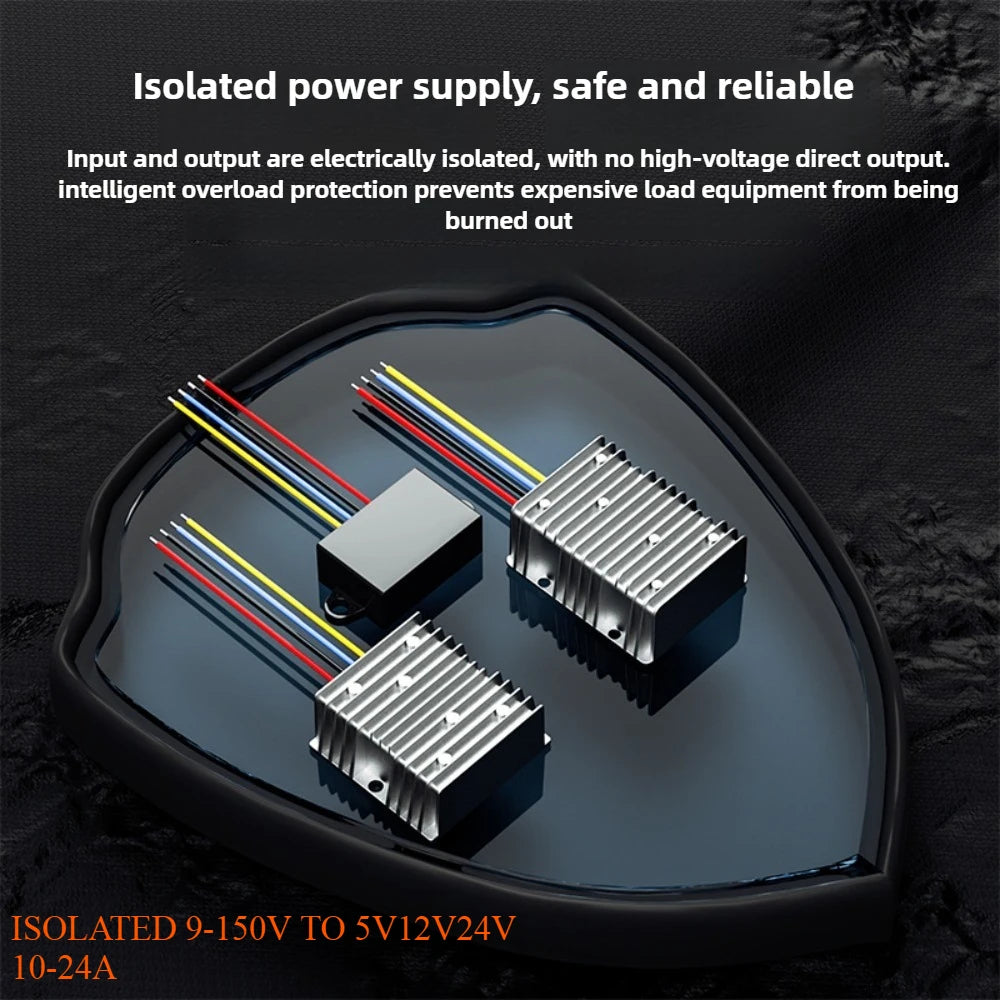 Isolated 72V to 24V 5V 12V 15A-25A 60V 48V 36V 24V 12V 100V Car Radio Speaker Regulator DC DC Buck Step Down Voltage Converter Oasis Select Isolated 9-36V 5V 20A