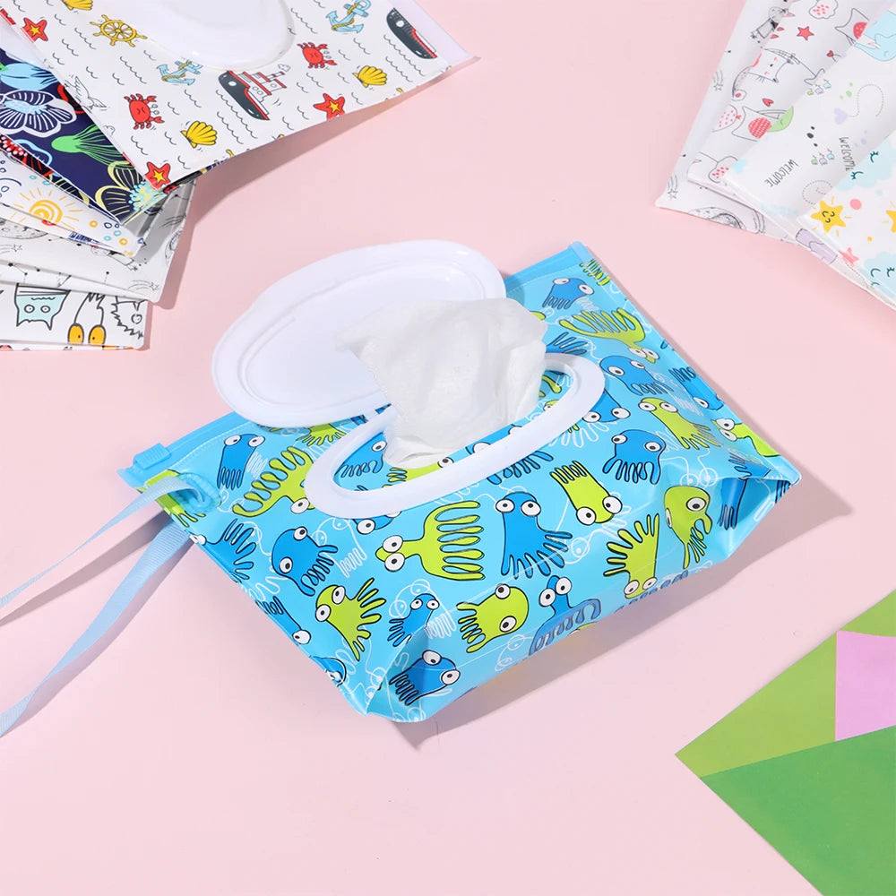 1PC Fashion Reusable EVA Cleaning Wipes Case Wipes Container Baby Wet Wipes Box Wet Wipes Bag Oasis Select