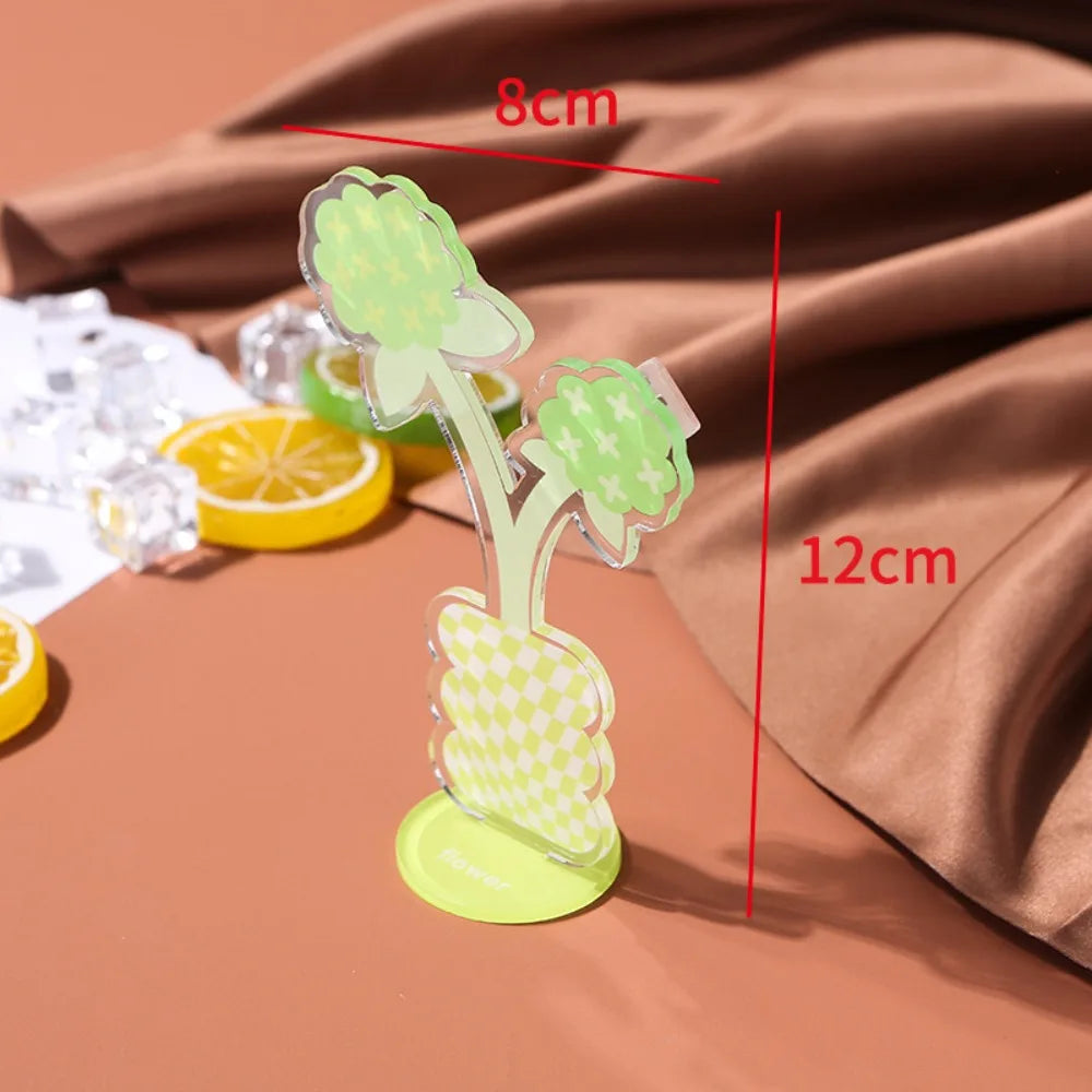 Creative Flower Shaped Photo Clip Card Holder Table Number Holder Note Holder Cute Wedding Party Desktop Decoration Card Clamp Oasis Select