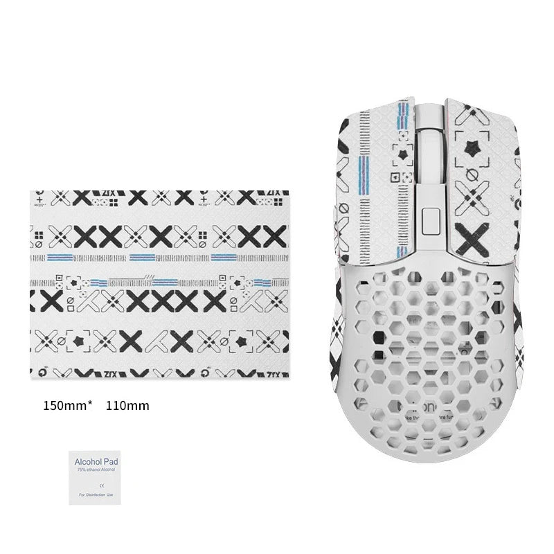 15*11cm DIY Anti-Slip Wireless Gaming Universal Style Mouse Sticker Sweat-Proof Mouse Grip Tape Wear-Resistant PC Desktop Laptop Oasis Select