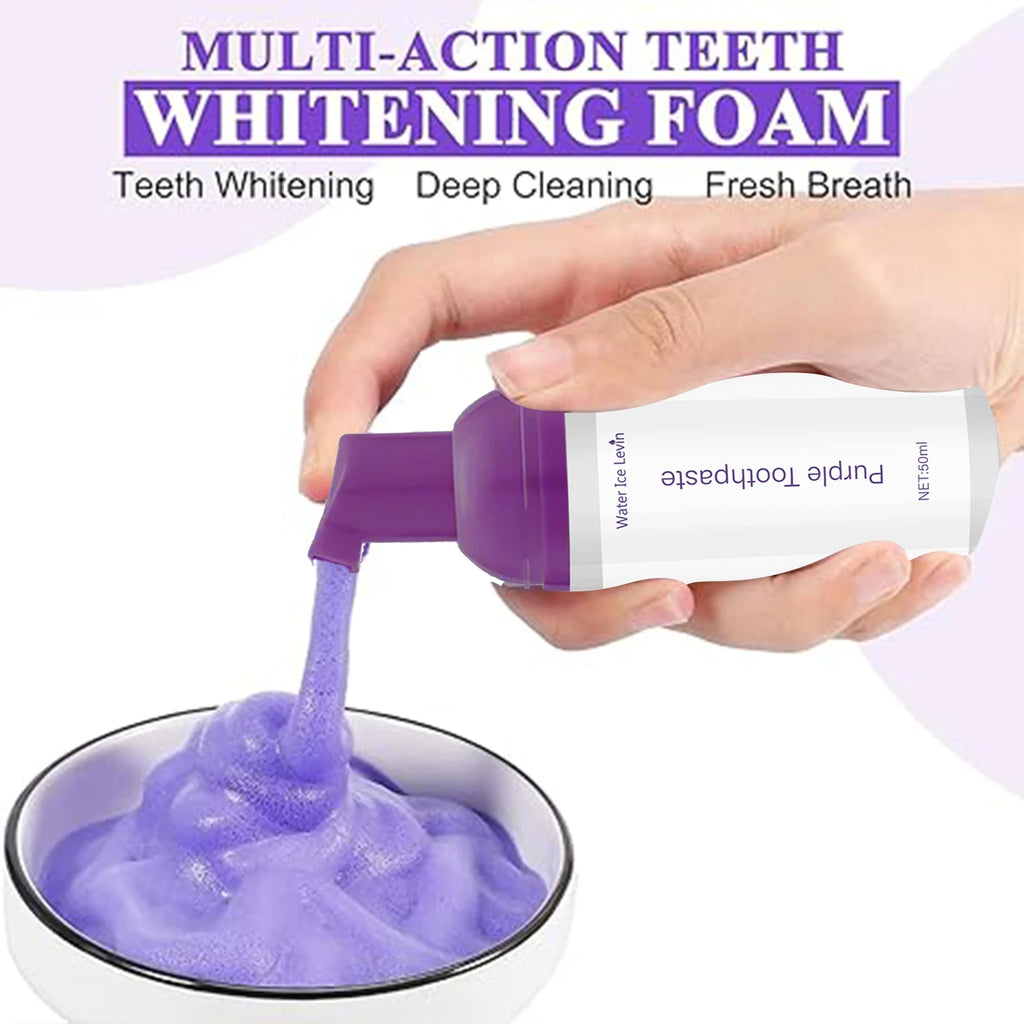 Purple Mousse Toothpaste 50ml – Whitening & Fresh Breath Mousse Toothpaste Oasis Select