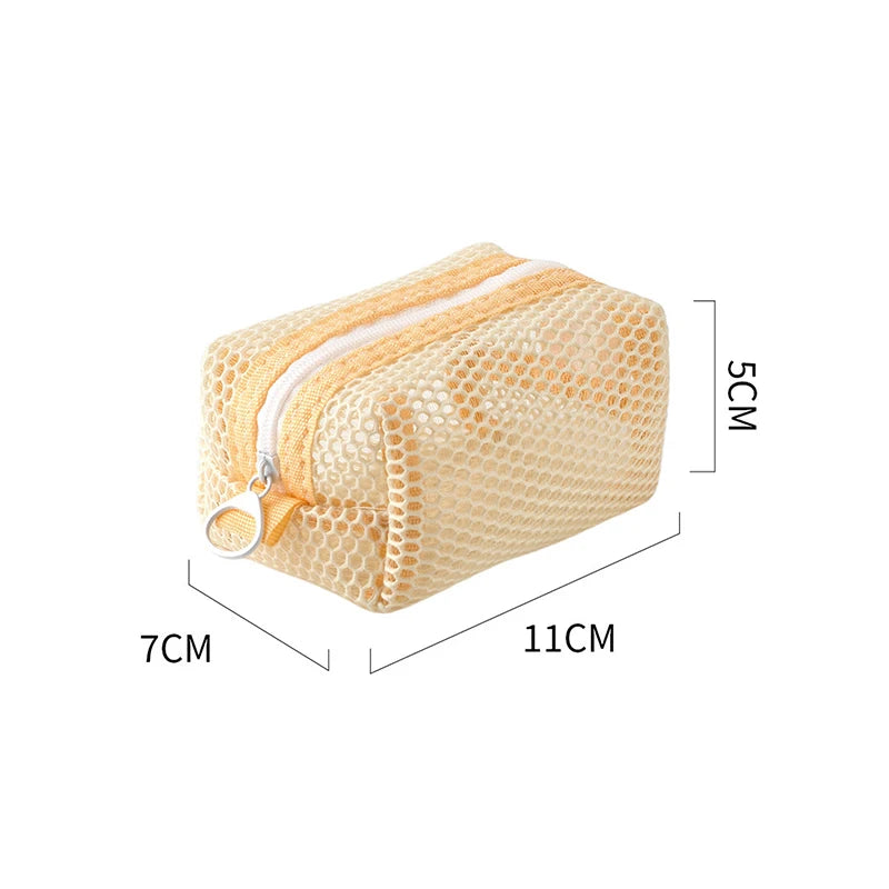 Mini Mesh Coin Purse – Vibrant Zipper Pouch for Women
