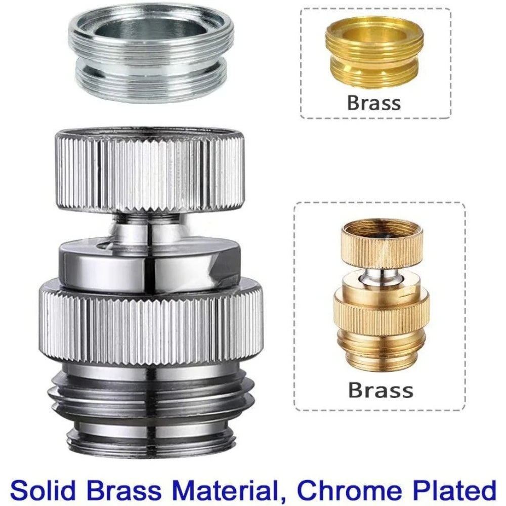 Faucet Adapter Set for Garden Hose And Shower Connection Quick Connectors Water Basin Fitting Adaptor for Outdoor Watering Oasis Select