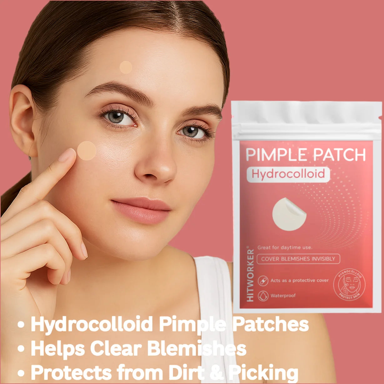 Circular skin acne patch, quick absorption of pus, gentle skincare, good for covering blemishes Oasis Select