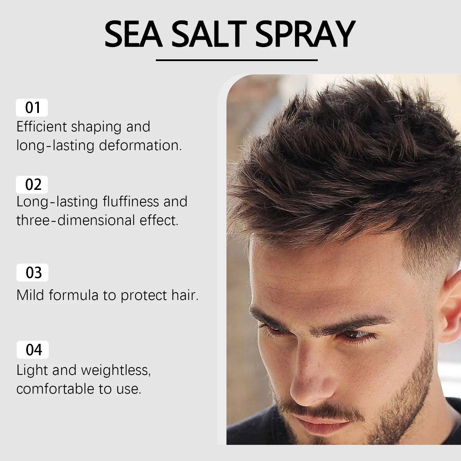 East Moon Sea Salt Spray – Strong Hold, Volume & Texture Hair Styling Spray Oasis Select