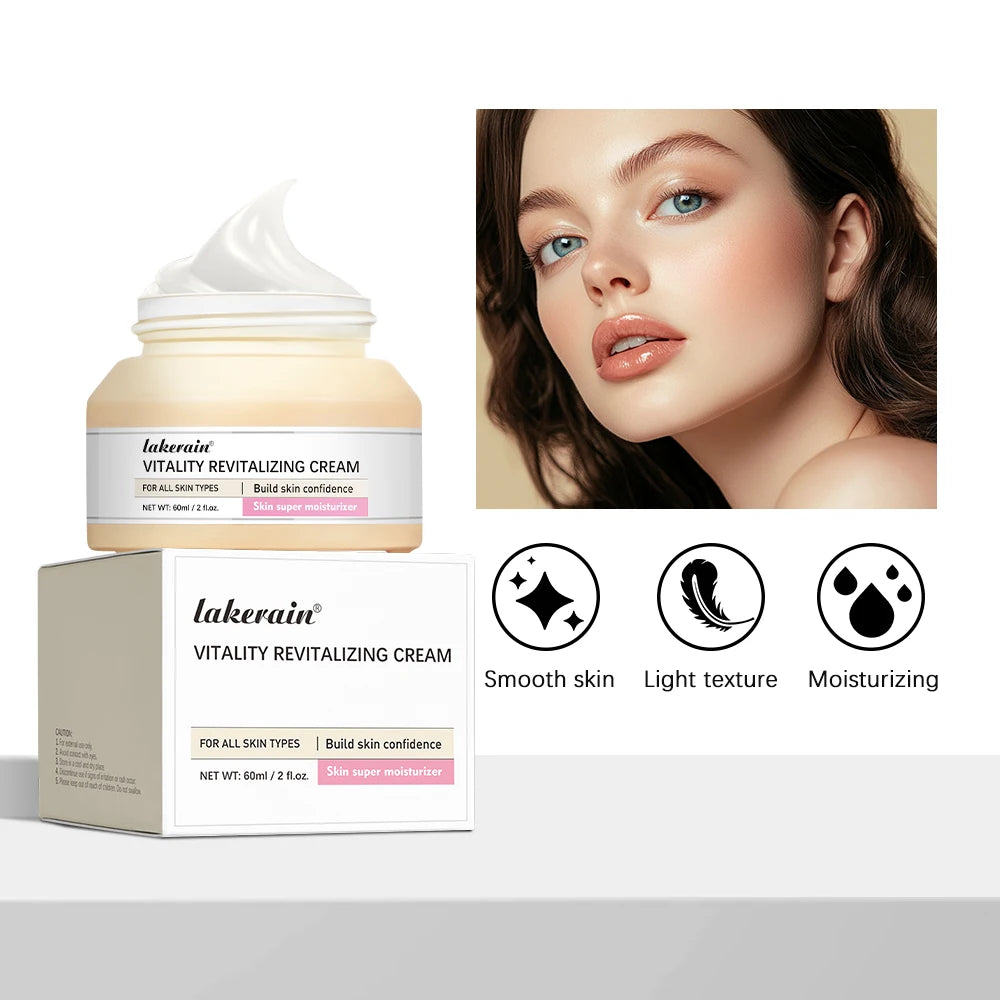 Facial Moisturizing Cream Makeup Vitality Revitalizing Cream Hyaluronic Acid Reduces Fine Lines Lift Firm Face Moisturizer Oasis Select