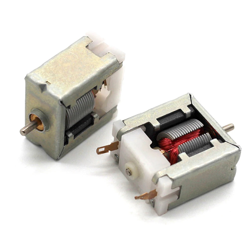 DC 3V 7200RPM Mini Thin 020 Square Bare Micro DC Motor 1.5mm Shaft DIY Hobby Toy Model Test Electric Motor Experiment Oasis Select