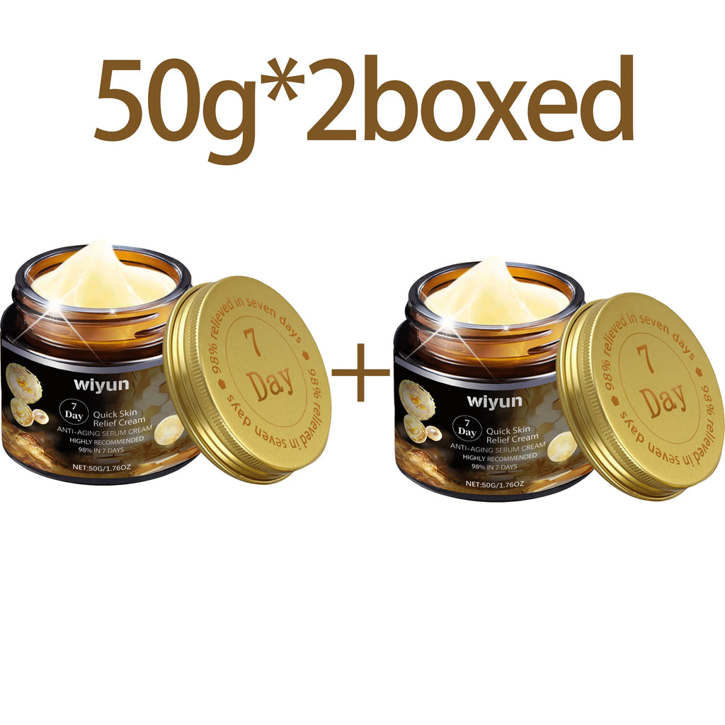 Wiyun Face Cream for Dark Spots Removal Fine Lines Repair Damaged Skin Firming Lifting Sagging Improvement Nourishing Skin Care Oasis Select 50g X 2PCS
