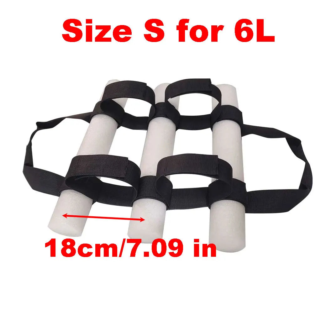 Scuba Diving Tank Rack Holder Keeper for Car Trunk Dive Gear Cylinder 2 Tanks UVA Flex Foam Collapsible Tank Anti-bump Rack Oasis Select Size S for 6L
