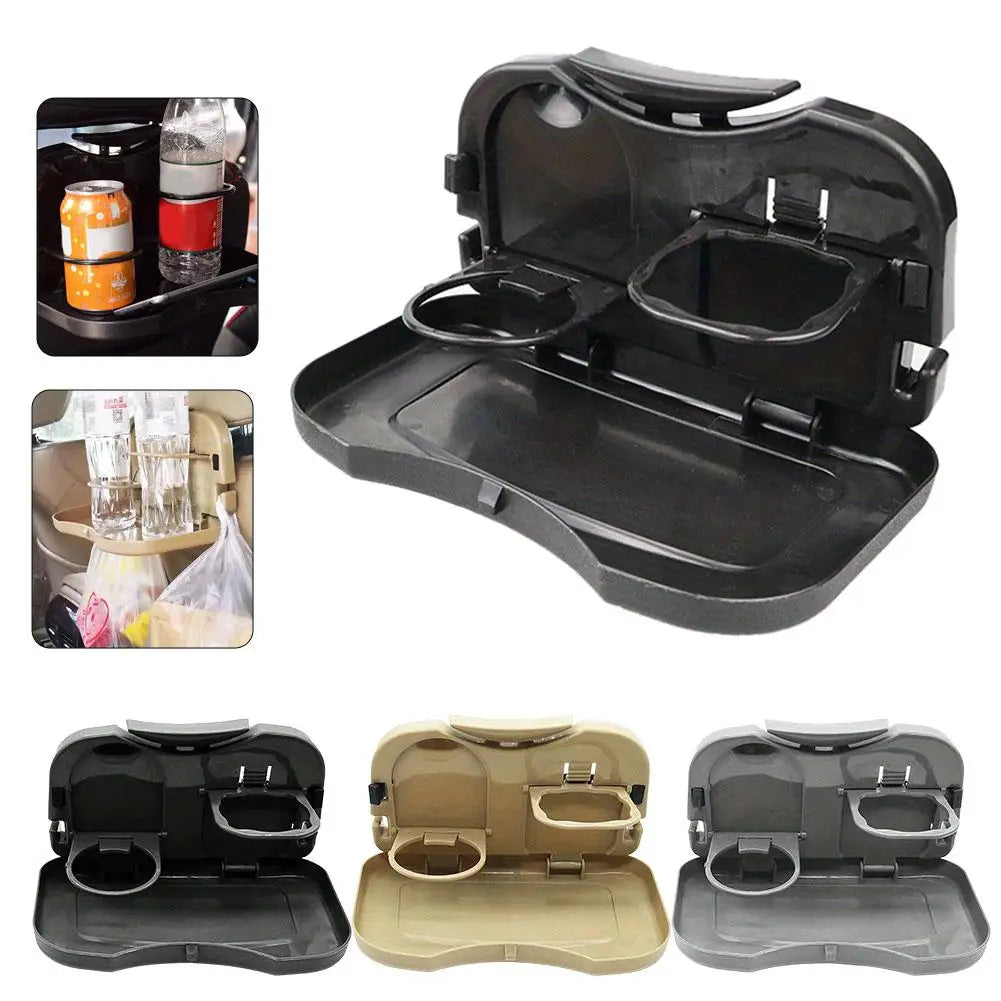Foldable Car Backseat Tray | Cup Holder & Seat Organizer