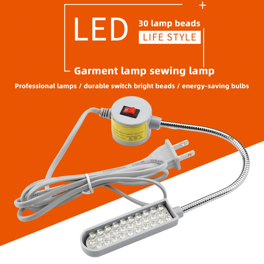 LED Ceiling Light With 30 Light Beads Sewing Machine Multifunctional Work Lamp for Lathes Drill Presses Workbenches Oasis Select
