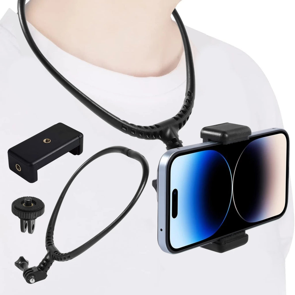 Neck Mount Strap for GoPro Hero 11/10/9, Insta360 X3 & Phone
