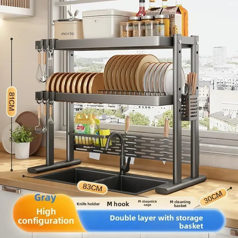 Multi-functional Ventilated sink rack Countertop dishwashing rack Dish rack Dish rack Dish rack Dish rack Oasis Select Ash-2-83