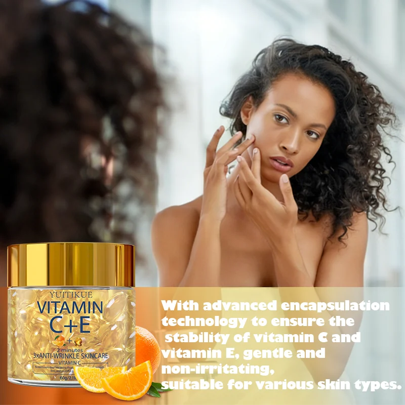 YUITIKUE Vitamin C E Skincare Cream Dual-Effect Synergy Illuminate Youthful Radiance Daily Moisturizing Oasis Select