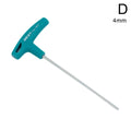KITPIPI T-Handle Hex Allen Wrench | CRV 2mm–10mm T-Handle Hex Wrench Oasis Select 4.0mm
