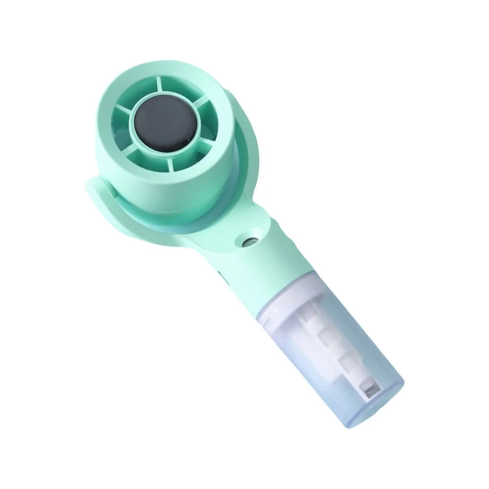 Portable Water Mist Fan Mini Handheld Fan USB Charging 4 Speeds Hanging Neck Spray Fans Portable Personal Hand Held Small Fan Oasis Select Green
