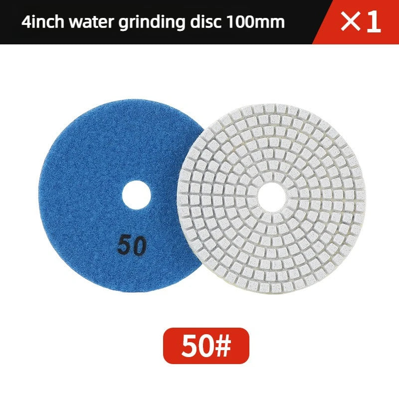 4 inch Wet Polishing Pads Round Surface Grinding Disc For Marble Quartz Tile Floor Buffing Renovation Angle Grinder Matching Oasis Select 50grit 1pcs 4 inch
