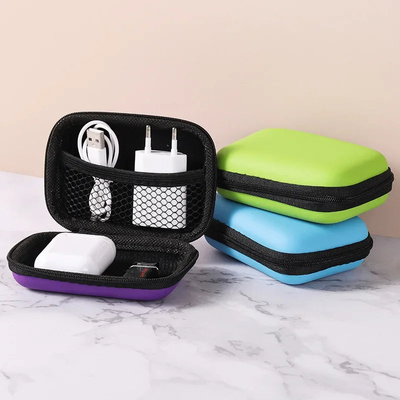 Sundries Travel Storage Bag Charging Case for Earphone Package Zipper Bag Portable Travel Cable Organizer Electronics Storage Oasis Select