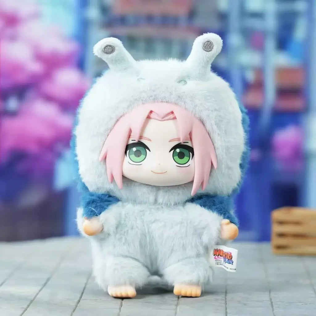 uu Shippuden Beast Party Series Cute Plush Doll Toy Cartoon Backpack Pendant Anime Peripheral Gift Box Naruto Blind Box Gift Oasis Select Sakura of the Spring