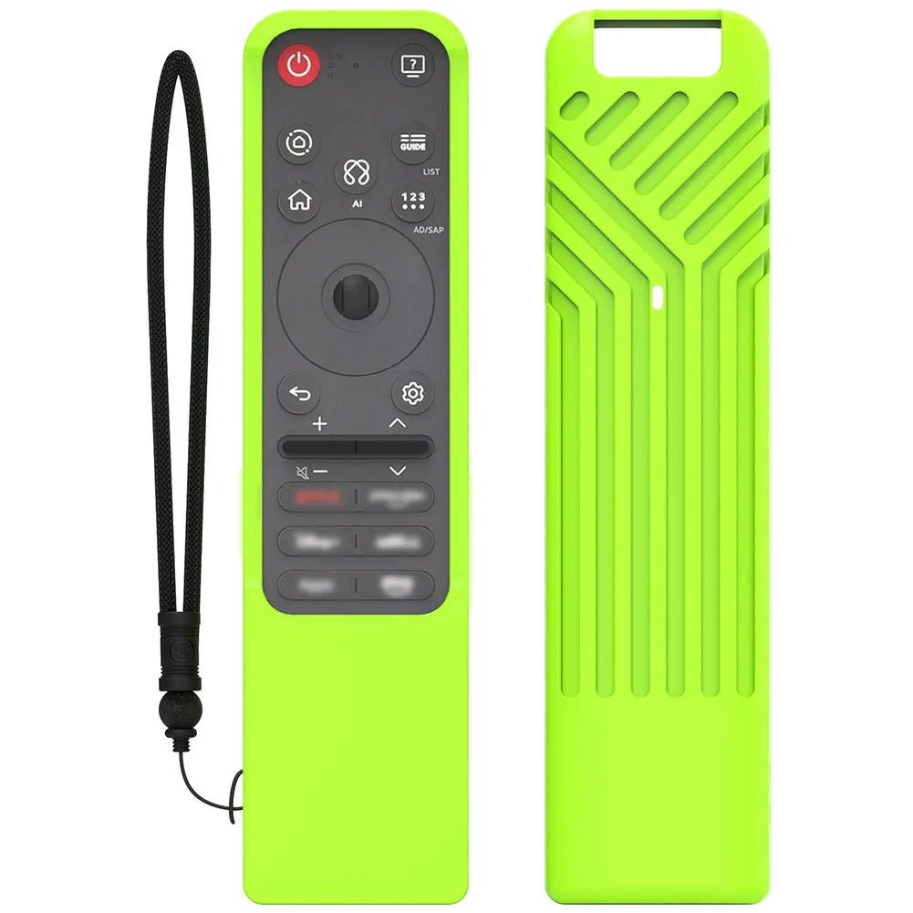 For LG MR25GA Silicone Remote Cover with Glow in the Dark Feature and Lanyard Provides Secure Grip and Protection from Damage Oasis Select