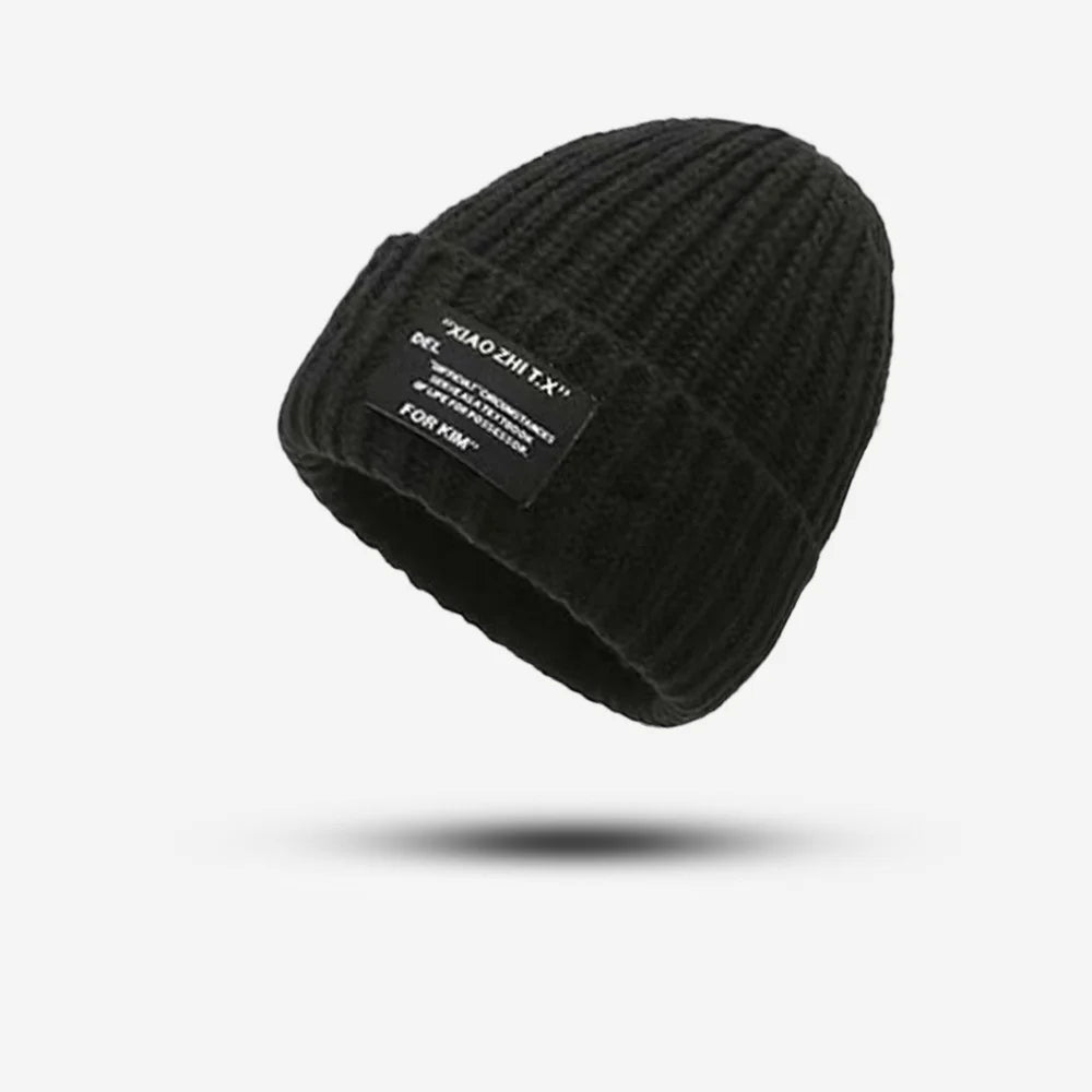 Big head hat, lazy hat, knitted hat, pile hat, deer plush hat, small face, knitted hat, generous logo hat Oasis Select 1