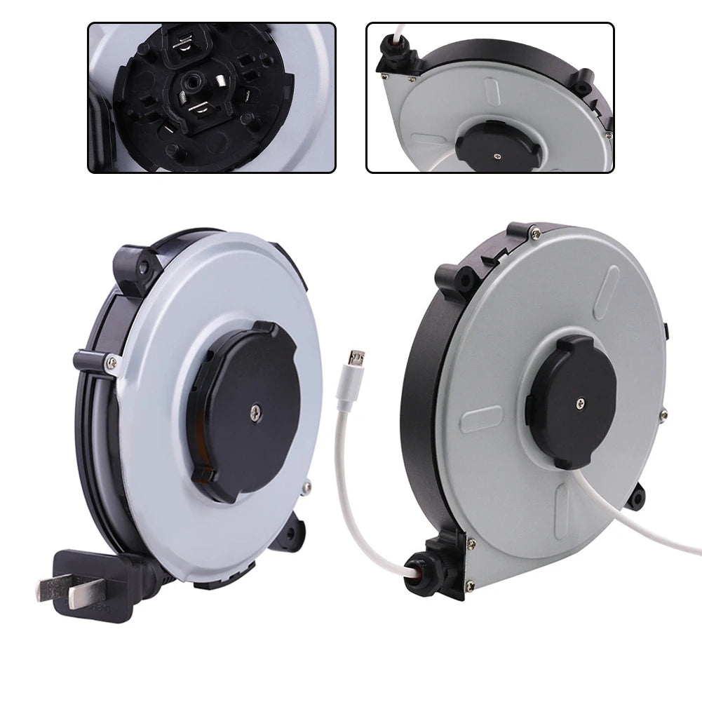 Retractable Power Cord Reel 220V 1.8m – Camping & Outdoor Retractable Cord Reel Oasis Select