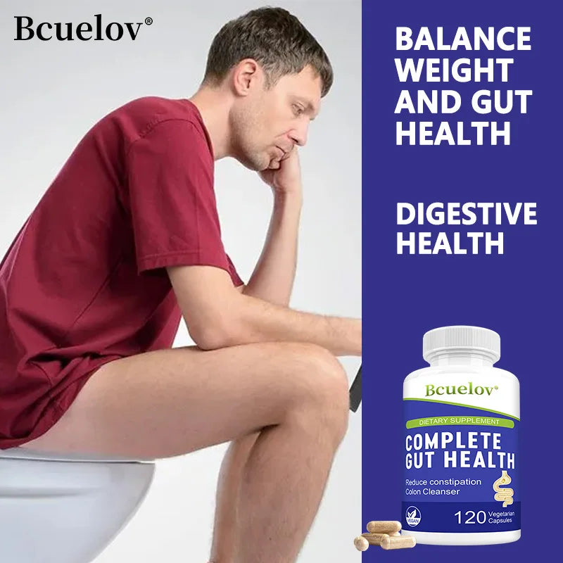 Gut Health Capsules – Senna Leaf, Ginger & Dandelion Root 5-in-1