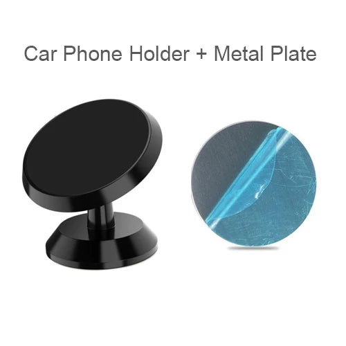 Magnetic Car Phone Holder Magnet Smartphone Mobile Stand Cell GPS Support For iPhone 13 12 XR Xiaomi Mi Huawei Samsung LG Oasis Select Black