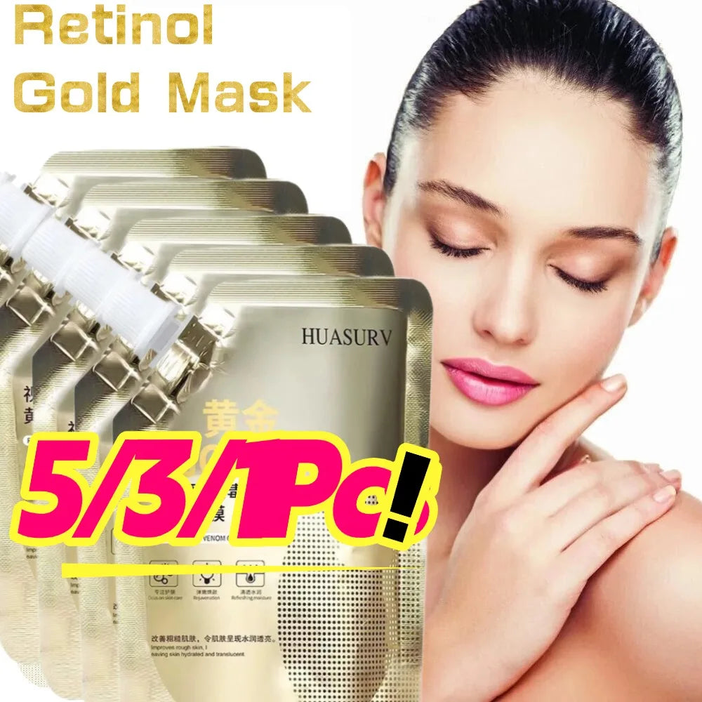 Gold Retinol Snake Venom Peel Off Mask Remove Blackheads Deep Cleansing Shrink Pores Moisturizing Facial Mask Skin Care Products Oasis Select