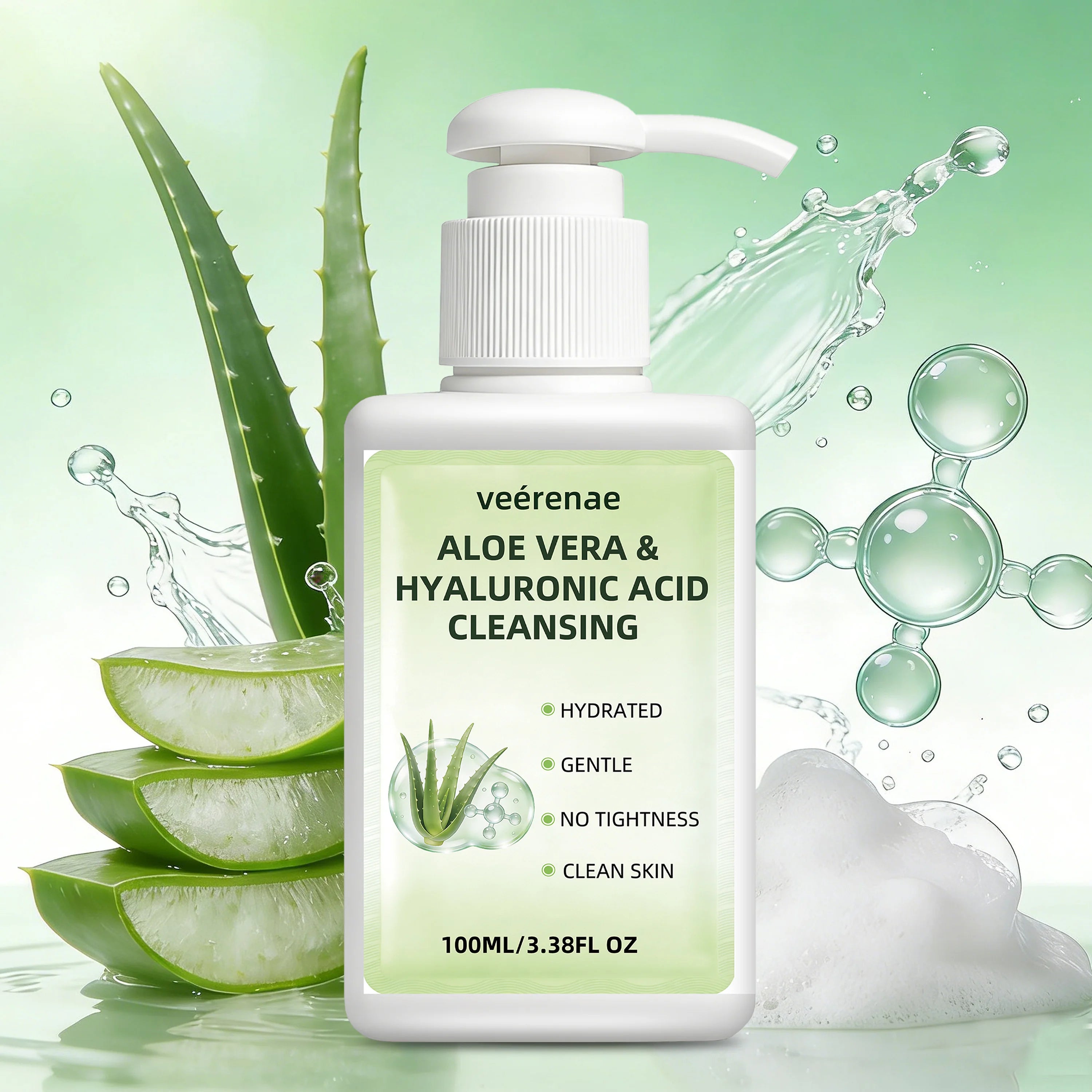 Aloe Vera & Hyaluronic Acid Face Wash | All Skin Types