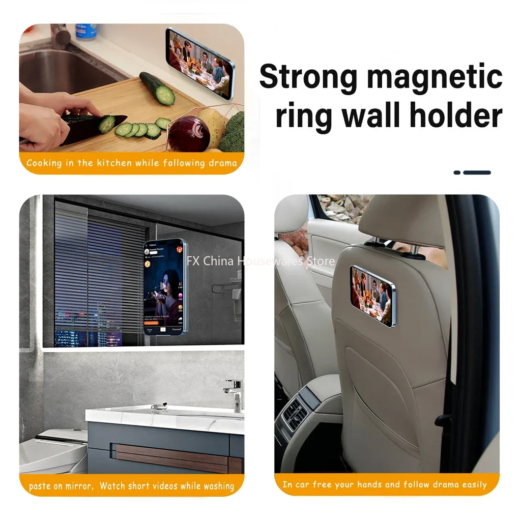 The Magnetic Phone Holder Is Multi-functional and Suitable for Various Scenarios. Use The Adhesive Magnetic Phone Holder Oasis Select