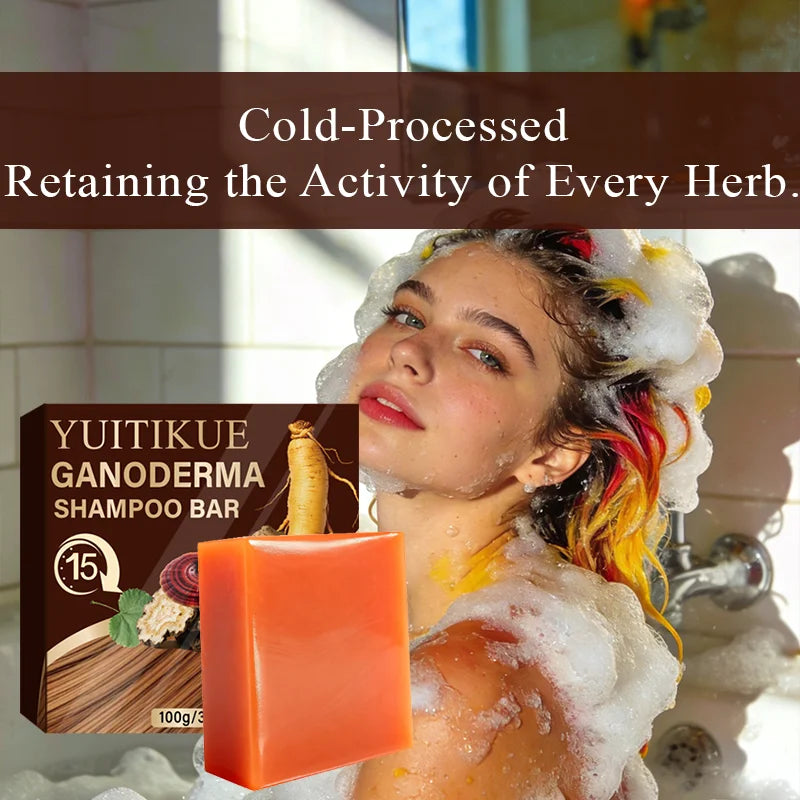 YUITIKUE Ganoderma Shampoo Bar – Scalp Nourish & Deep Clean