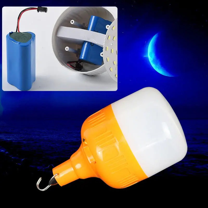 Rechargeable LED Emergency Light Bulb Portable USB Charging Hanging Lamp Waterproof LED Tent Light for Camping Night Market Oasis Select