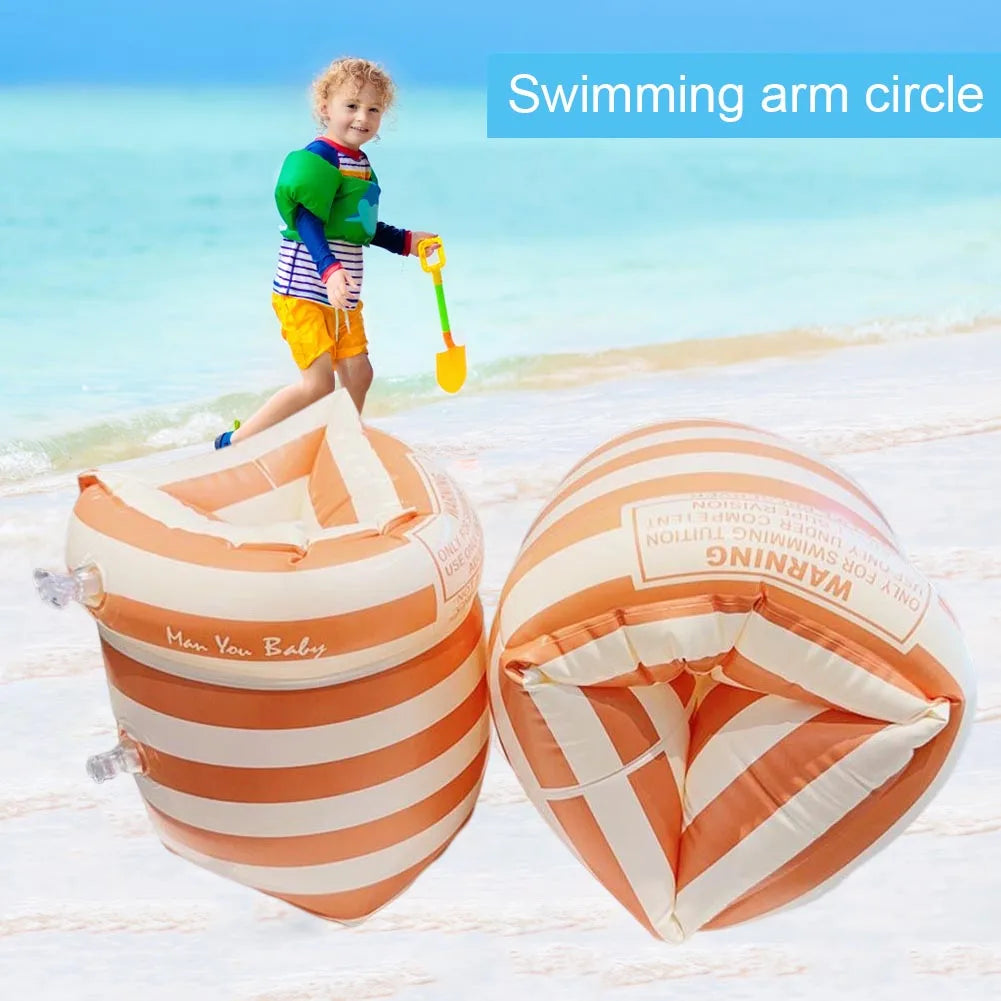 Inflatable Swim Arm Rings – Double Airbag Pool Floaties Adults & Kids Inflatable Swim Armbands Oasis Select