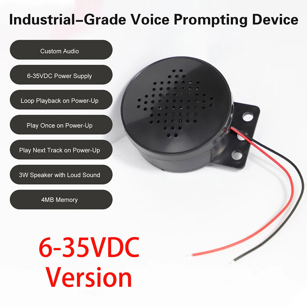 6-35V Car Start Voice Custom Voice Speaker Prompter USB DC Adapter Sound Alarm Reverse Siren Buzzer Alarm Horn Beep Audio Speake Oasis Select