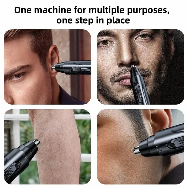 1 PCS Black Electric Nose Hair Trimmer Ear and Nose Hair Trimmer Professional Painless Nose Hair Trimmer For MenAnd Women Oasis Select