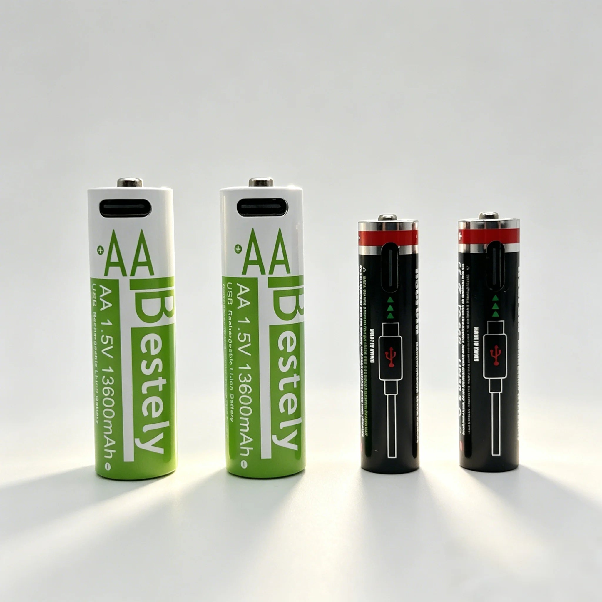 AA + AAA High capacity Rechargeable Lithium Batteries USB Fast Charging 1.5V Li-ion Long Lasting Battery for Toys Camera Mouse Oasis Select