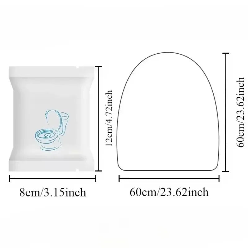 50/20/10pcs Portable Disposable Toilet Seat Cover Waterproof Non-woven Protective Cover Seat Cushion Travel Camp Hotel Bathroom Oasis Select